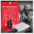 Produktbild: Feuerlöschdecke Glasfaser 1m x 1m Brandschutz Home Küche Sicherheit