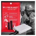 Produktbild: Feuerlöschdecke 1 x 1 m Glasfaser DIN EN 1869:2019 für Küche, Grill, Auto, Büro