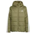 Produktbild: adidas Unisex Kids Essentials 3-Streifen gefütterte Kinderjacke Olive Strata/White 164