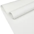 Produktbild: ANRO Kunstleder Lederimitat Lederstoff Polsterstoff Nappaprägung Texturiert Meterware Bezugsstoff Schneeweiß 100x140cm