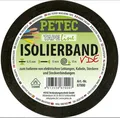 Produktbild: PETEC 87000 Isolierband Kabelisolierung Kabel Kabelschutzband schwarz 10m x 15mm