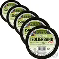 Produktbild: 5x 10m PETEC ISOLIERBAND VDE ELEKTRIKER ISOBAND KABEL KLEBEBAND 15mm MULTI TAPE
