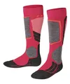 Produktbild: FALKE Unisex Kinder Skisocken SK2 Intermediate K Kh Wolle Funktionsmaterial warm dick 1 Paar, Rot Rose 8564, 31-34