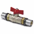 Produktbild: Pressfitting Kugelhahn rot Flügelgriff 20 x 2 Made in Germany