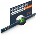 Produktbild: Presch Wasserwaage magnetisch 120cm –  Weitwinkellibelle mit 2% Gefälle-Anzeige