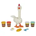Produktbild: Play-Doh E6647 Animal Crew Cluck-a-Dee Verrücktes Huhn, Bauernhof-Spielset mit 4 Farben Knete