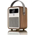 Produktbild: VQ - Radios - Kuechenradios - Walnuss Monty DAB/DAB+ Digital & FM Radio mit Bluetooth von VQ - Braun/Weiß
