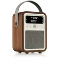Produktbild: VQ – Monty – Radio – DAB/DAB+ Digitalradio mit UKW, Bluetooth-Lautsprecher, Wecker, USB-Ladeanschluss, Echtholzgehäuse – Braunes Design von VQ