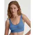 Produktbild: CALIDA Bustier Elastic breites Unterbrustband, ohne Bügel, Baumwollmischung blau XS