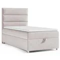 Produktbild: Best For Home Boxspringbett Trinity k-4 mit 7-Zonen Bonell-Federkernmatratze | Boxspringbett 90x200 | Boxsprintbett mit Matratze Und Stauraum | Polsterbett 90x200 - Lieferung bis Bordsteinkante