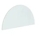 Produktbild: vidaXL Tischplatte Funkenschutzplatte Glas Halbrund 1000x500 mm (1 St)