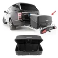 Produktbild: OMAC Dachbox Heckträger Heckbox Transportbox Heckkoffer Auto Box Schwarz Mizar 300L, Anti-Diebstahlschloss, Einfache Installation schwarz