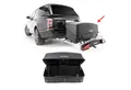 Produktbild: OMAC Dachbox Heckträger Heckbox Transportbox Heckkoffer Auto Box Schwarz Mizar 300L, Anti-Diebstahlschloss, Einfache Installation