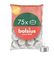 Produktbild: Bolsius D-light Teelichter - 75 Stück - im Beutel - Länge Brenndauer 4 Stunden - Dekorative Haushaltkerzen - Weiß - Enthält Natürliches Pflanzenwachs - Ohne Palmöl