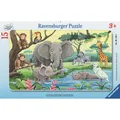 Produktbild: Ravensburger Rahmenpuzzle Tiere Afrikas | 15 Teile Kinder Puzzle ab 3 Jahre