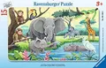 Produktbild: Ravensburger Kinderpuzzle - 06136 Tiere Afrikas - Rahmenpuzzle für Kinder ab 3