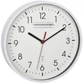 Produktbild: TFA Dostmann Analoge Funk-Wanduhr, 60.3550, höchste Genauigkeit, modern, analog, Glasabdeckung, für Büro, zu Hause, Geschenk, 245 x 245 x 42 mm (Weiß mit Batterie)