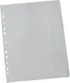 Produktbild: 10 Dokumentenhüllen, seitlich offen, mit Abheftrand und Seitendeckel
