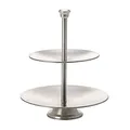 Produktbild: Bubble Store Etagere 2 Ebenen aus gebürstetem Edelstahl, (HxØ pro Platte) ca. 26 x 20,7/16 cm