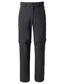 Produktbild: VAUDE Wanderhose Herren Farley Stretch T-Zip Pants III - Wasserabweisende Herren Wanderhose Zip Off, atmungsaktive Trekkinghose mit Hosenbund - Black, 48