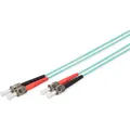 Produktbild: Digitus LWL Patchkabel ST zu ST Multimode 50/125 m Duplex Länge 1m Klasse OM3 (CAT7, 1 m) (DK-2511-01/3)