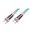Produktbild: DIGITUS Professional Patch-Kabel ST multi-mode M bis M 1 m Glasfaser 50/125 Mikrometer OM3 halogenfrei Türkis (DK-2511-01/3)