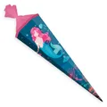 Produktbild: itenga Schultüte Meerjungfrau 85cm 6eckig blau rosa für Mädchen Zuckertüte