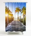 Produktbild: Sanilo Duschvorhang Fort Lauderdale 180 x 200 cm, 100% wasserdicht, Anti-Schimmel-Effekt, hochwertige Qualität
