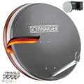 Produktbild: SCHWAIGER 548 SAT Satellitenanlage Satellitenantenne Anthrazit 74,5 x 84 