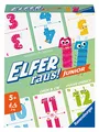 Produktbild: Ravensburger - 20947 Elfer Raus! Junior - Kartenspiel 2-6 Spieler, Spiel ab 5 Jahren für Kinder und Erwachsene, Zahlenraum 1-20 - Geburtstagsgeschenke