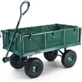 Produktbild: Transportwagen Gartenwagen Gerätewagen Handwagen mit Luftbereifung XL 300 KG - Grün