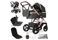 Produktbild: bergsteiger Kombi-Kinderwagen Nizza 3 in 1 Kinderwagen, Auto-Babyschale & Isofix Station optional