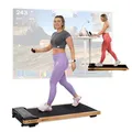 Produktbild: Hop-Sport Laufband für Zuhause HS-850WP Primo, 2 in 1 Walking Pad, for Home Office Büro, Laufband Schreibtisch, kompakt, App, Bluetooth, Ultra-leise, Holzrahmen