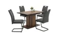 Produktbild: Esstisch ausziehbar Holz Ariana Oldwood schwarz Küchentisch 120-160x80 cm