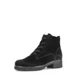 Produktbild: Gabor Damen Schnürstiefeletten, Frauen Schnürboots,Wechselfußbett,Moderate Mehrweite (G),Booties,halbstiefel,schwarz (Mel.),38.5 EU / 5.5 UK