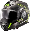 Produktbild: LS2 FF901 Advant X Carbon Future II, Modularhelm - Schwarz/Grau/Neon-Gelb - XXL 569015654XXL