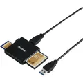 Produktbild: hama USB-3.0-Multikartenleser Multi-microSD, SD, Compact Flash-Kartenleser...