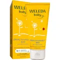Produktbild: WELEDA Bio Baby Calendula Erkältungszeit Bad – Naturkosmetik Erkältungsbad mit Thymian, Latschenkiefer & Lavendel wirkt durchwärmend – Natürlicher Erkältung Badezusatz für Baby & Kind (vegan, 75ml)