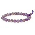 Produktbild: Amethyst lila Powerarmband Kugel-Armband Edelstein Beads Perlen Buddah 8 mm
