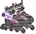 Produktbild: HUDORA Kinderinliner Mia, Gr. 29-40, schwarz/lila : anthrazit : 29-32