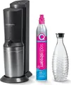 Produktbild: SodaStream Crystal 3.0, Metall, Edelstahl, Schwarz, SodaStream 60 L PINK, 155 mm, 260 mm, 440 mm