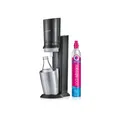 Produktbild: SodaStream Crystal 3.0 Titan Wassersprudler mit QC CO2-Zylinder und 1x Glaskaraffe