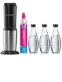Produktbild: SodaStream Crystal 3.0 Trinkwassersprudler 3 Glaskaraffe u. Co2 Zylinder Schwarz