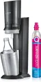 Produktbild: SodaStream Crystal 3.0 Titan Wassersprudler inkl. 1 CO2-Zylinder, 3 Glaskaraffen
