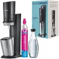 Produktbild: SodaStream Crystal 3.0 Wassersprudler Schwarz - Set inkl. Zylinder & 1x Flasche