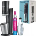 Produktbild: NEU Sodastream Wassersprudler Crystal 3.0 Schwarz Glaskaraffe CO2 Zylinder