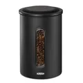 Produktbild: 111262 Kaffeedose für 1,3kg Bohnen oder1,5 kg Pulver luftdicht Behälter andere Stahl (Schwarz)