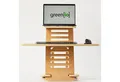 Produktbild: greenio Stehpult Natur (extra stabil + hoch, 5-St), made in EU, nachhaltig