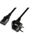 Produktbild: LogiLink Strom Anschlusskabel [1x Schutzkontakt-Winkelstecker - 1x Kaltgeräte...