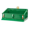 Produktbild: Traktor Hydraulik Heckcontainer Heckmulde Container Mulde 400 kg 120 cm grün